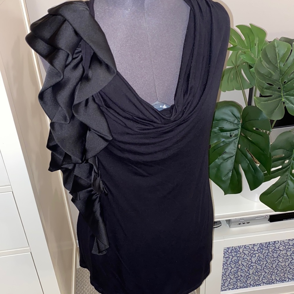Elegant black top.